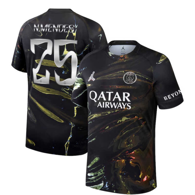 Maillot PSG Night Edition 2025/2026 - N. Mendes #25