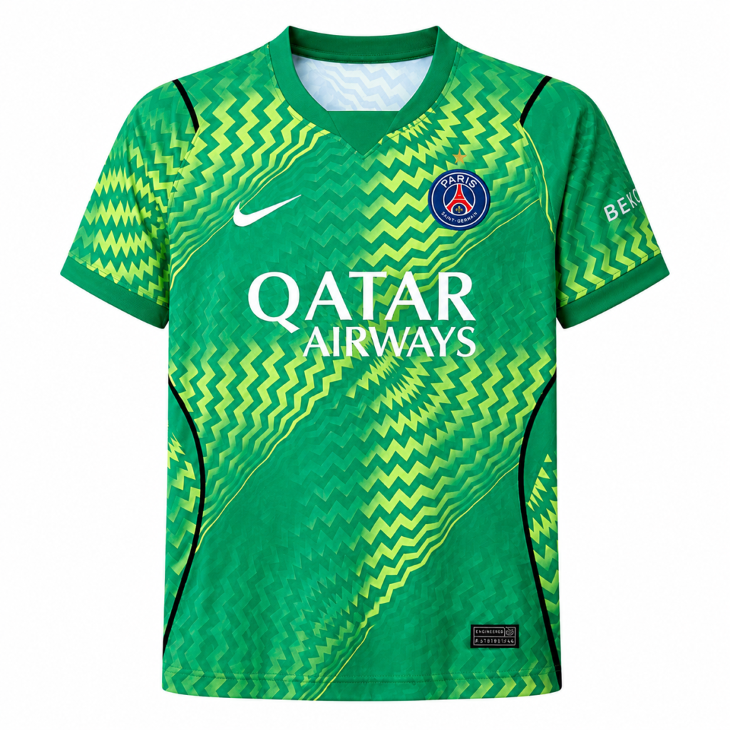 Maillot de gardien vert Paris Saint-Germain 2 étoiles 2026/2027