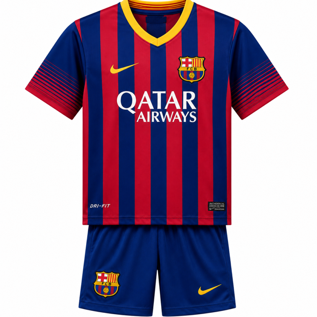 Kit rétro enfant FC Barcelone domicile 2013/2014