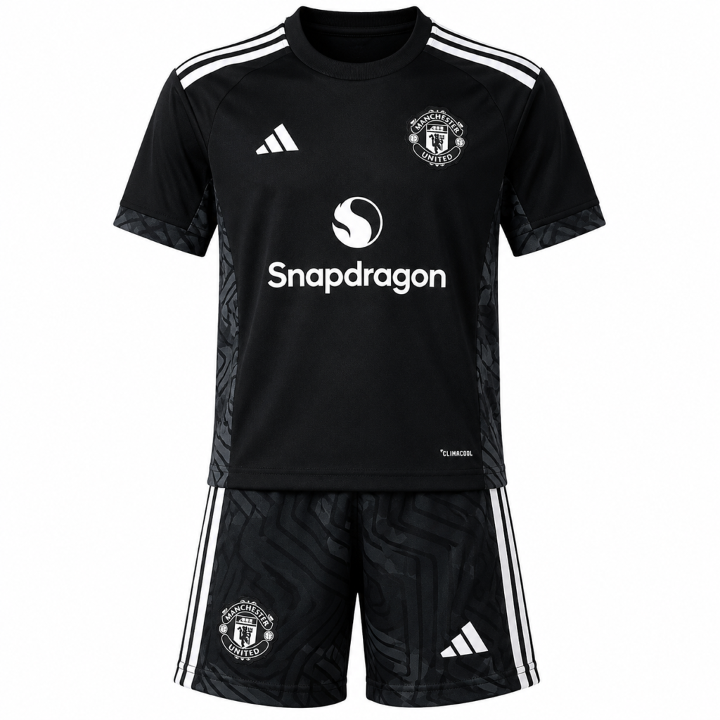 Ensemble maillot et short gardien domicile Manchester United enfant 2026/2027