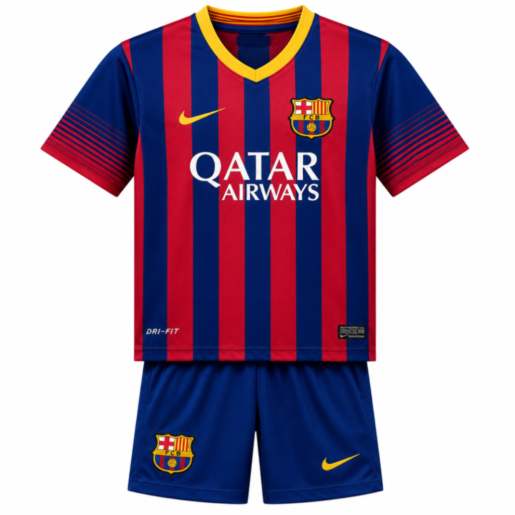Kit rétro enfant FC Barcelone domicile 2013/2014